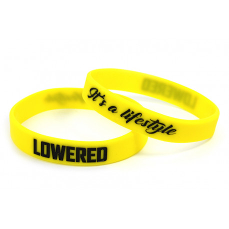 Rubber wrist band LOWERED szilikon karszalag (Sárga) | race-shop.hu