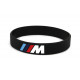Rubber wrist band M-Power szilikon karszalag (Fekete) | race-shop.hu