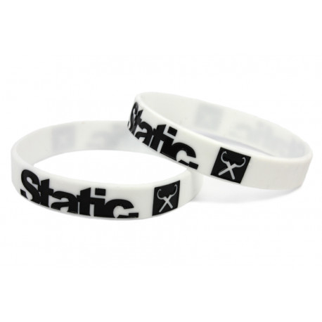 Rubber wrist band Static szilikon karszalag (Fehér) | race-shop.hu