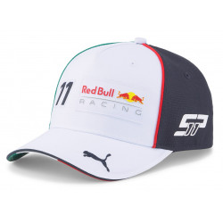 Sergio Perez Red Bull Racing sapka hajlított silttel, fehér