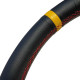 Kormányok 3 küllős sportkormány RRS Monte Carlo F65, 350mm, bőr, 65mm mélység, fekete/sárga/piros | race-shop.hu