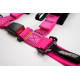 Biztonsági övek 4 pontos sport biztonsági öv RACES Tuning 2" (50mm), rózsaszín | race-shop.hu