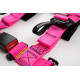 Biztonsági övek 4 pontos sport biztonsági öv RACES Tuning 2" (50mm), rózsaszín | race-shop.hu