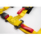 Biztonsági övek 4 pontos sport biztonsági öv RACES Tuning 2" (50mm), sárga | race-shop.hu