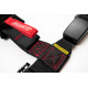 Biztonsági övek 4 pontos sport biztonsági öv RACES Tuning 2" (50mm), fekete | race-shop.hu