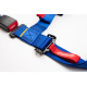 Biztonsági övek 4 pontos sport biztonsági öv RACES Tuning 2" (50mm), kék | race-shop.hu