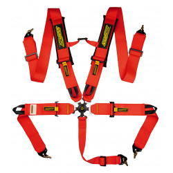 5 pontos sport biztonsági öv RACES Motorsport 3" (76mm), piros