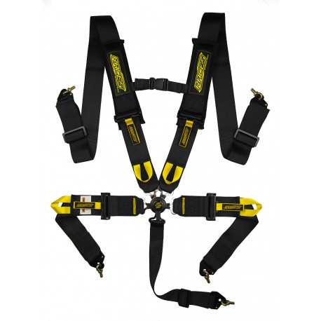 Biztonsági övek 5 pontos sport biztonsági öv RACES Motorsport 3" (76mm), fekete | race-shop.hu