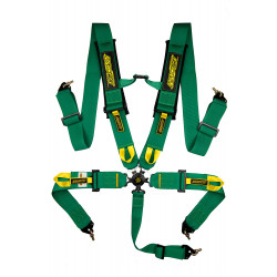 5 pontos sport biztonsági öv RACES Motorsport 3" (76mm), zöld