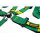 Biztonsági övek 5 pontos sport biztonsági öv RACES Motorsport 3" (76mm), zöld | race-shop.hu