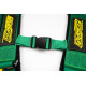 Biztonsági övek 5 pontos sport biztonsági öv RACES Motorsport 3" (76mm), zöld | race-shop.hu