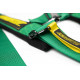 Biztonsági övek 5 pontos sport biztonsági öv RACES Motorsport 3" (76mm), zöld | race-shop.hu
