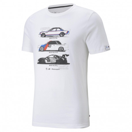 Pólók BMW Motorsport Graphic M Póló, fehér | race-shop.hu