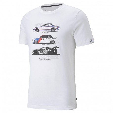 Pólók Póló BMW MOTORSPORT Graphic M, fehér | race-shop.hu