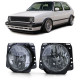 Világítás fekete Átlátszó üveg fényszórók füstszínű VW Golf 2 83-91 | race-shop.hu