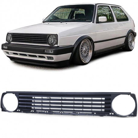 Body kitek és vizuális kiegészítők RACES hűtőrács VW Golf 2 83-91-hez, fekete | race-shop.hu