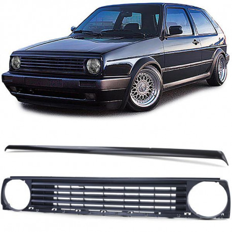Body kitek és vizuális kiegészítők RACES hűtőrács VW Golf 2 83-91-hez, fekete | race-shop.hu