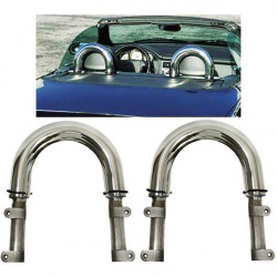 bukókeret roadster rozsdamentes acél (csiszolt) Mercedes SLK 96-05 R170