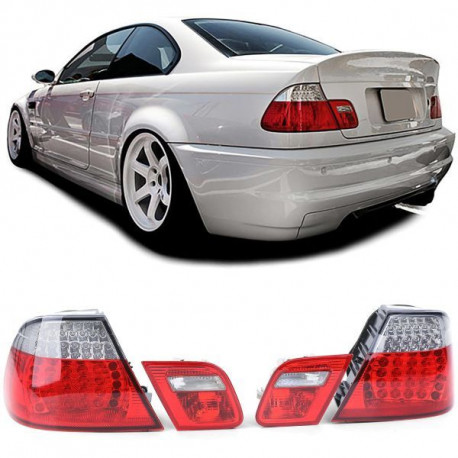 Világítás LED hátsó lámpák átlátszó piros Facelift kinézet BMW 3 Series E46 Coupe 99-03 | race-shop.hu