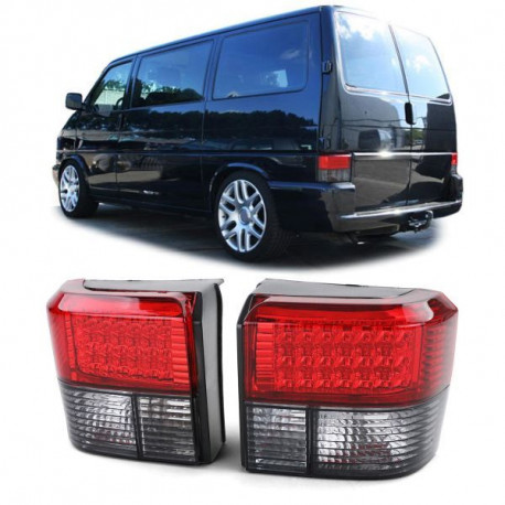 Világítás LED hátsó lámpák piros, Fekete VW Bus T4 90-03 | race-shop.hu