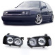 Világítás DE Double fényszórók H1 H3 Fekete VW Golf 3 91-97 | race-shop.hu