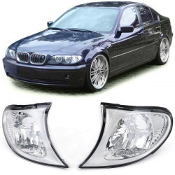 RACES első irányjelzők BMW 3 Series E46 Sedan Touring 01-05-höz, átlátszó, króm