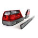 Világítás hátsó lámpák + középső rész piros, Fekete Mercedes S Checkout W140 94-98 | race-shop.hu