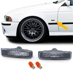oldalsó ívek Fekete füstszínű BMW 5 Series E39 Sedan Touring 95-03
