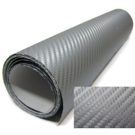 Öntapadó szalagok 3D karbon film ezüst öntapadós 30cmx153cm | race-shop.hu
