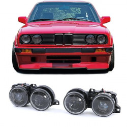 RACES első lámpák BMW 3 Series E30 87-93-hoz (H1), fekete