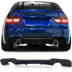 hátsó diffúzor performance kétoldali kimenet matt BMW 3 Series E90 05-12