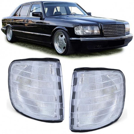 Világítás irányjelző fehér Pár bal, Jobb Mercedes S Class W126 79-91 | race-shop.hu