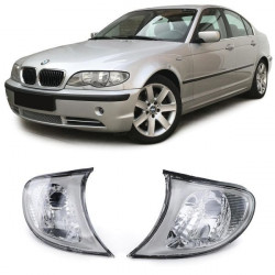 RACES első irányjelzők BMW E46 Sedan Touring 01-05-höz, átlátszó, fehér