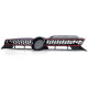 Body kitek és vizuális kiegészítők hűtőrács fényes Fekete piros ívvel VW Golf 6 és GTI 08-13 | race-shop.hu