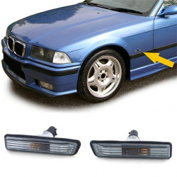 RACES oldalsó irányjelzők BMW 3 Series E36 X5 E53-hoz, fekete-füstös, átlátszó
